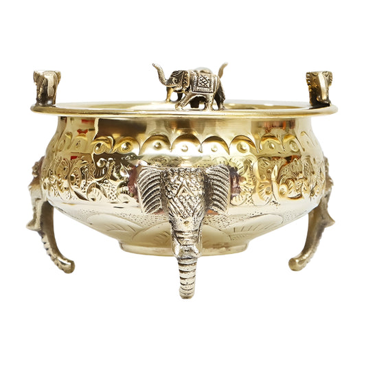 Brass Elephant Urli